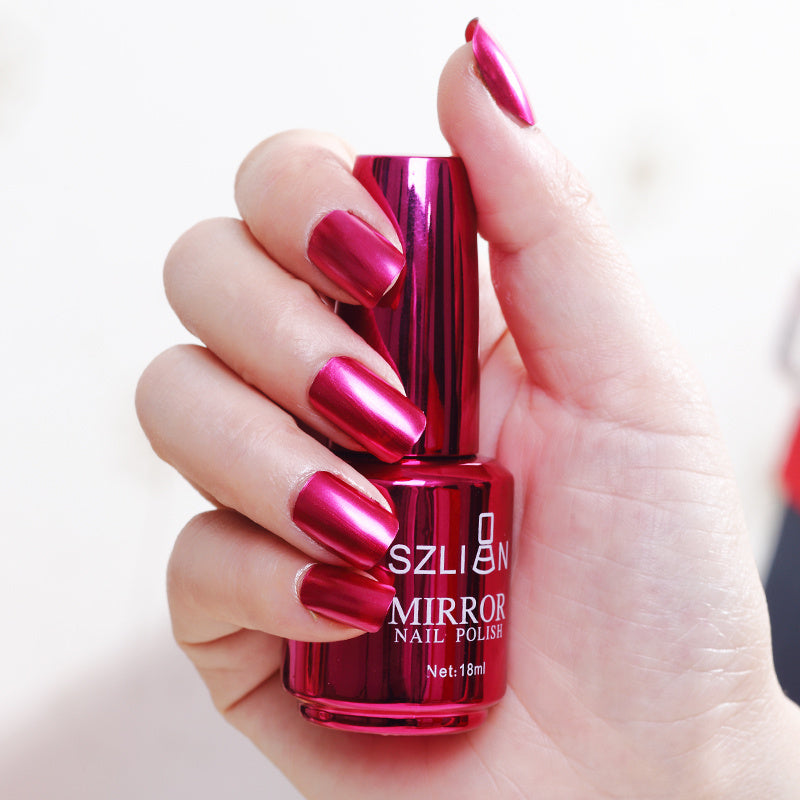 Mirror Silver Nail Polish – Stainless Steel Metallic Shine